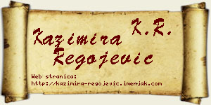 Kazimira Regojević vizit kartica